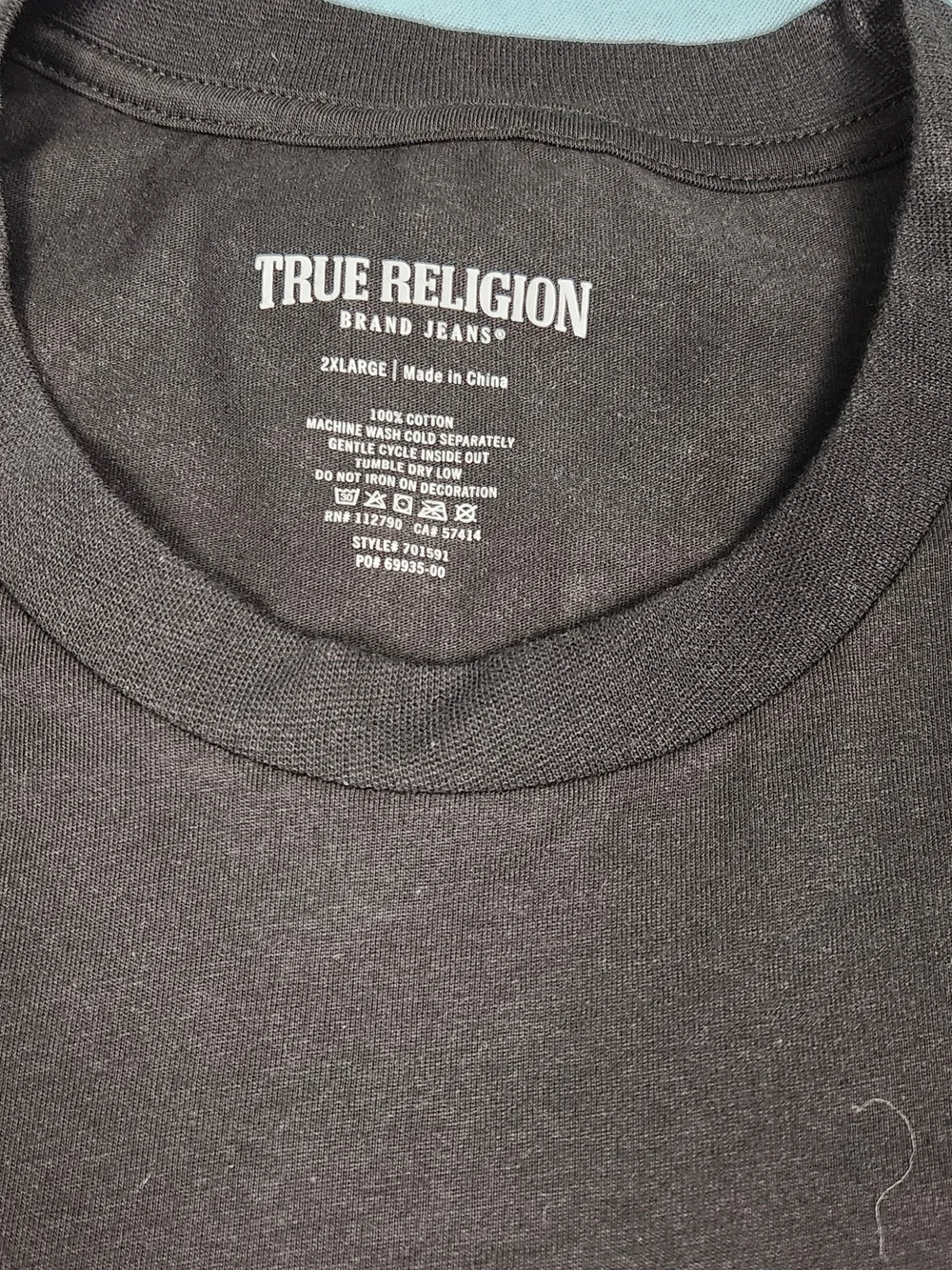 True Religion World Tour Graphic T Shirt Mens 2XL Black NWT Buddha Logo Tee